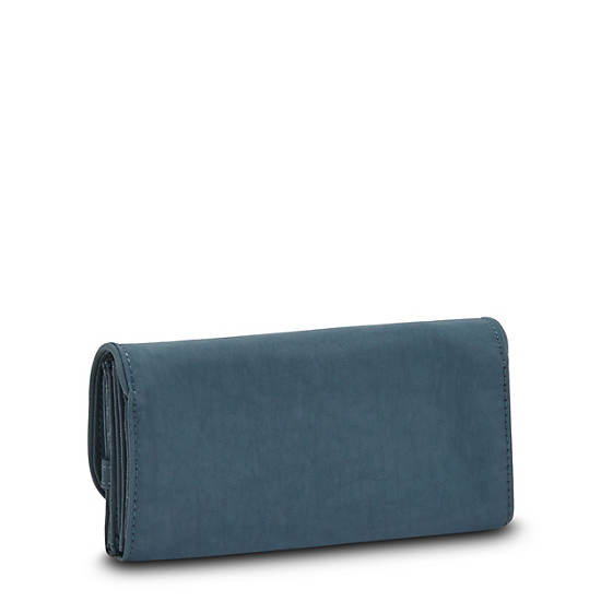 Kipling Money Land Snap Wallet Portefeuille Donkerblauw Grijs | België 1024FD